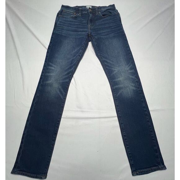 J. Crew Men's Style 250 Skinny Leg Blue Denim Jeans - Size 30x31 - Picture 1 of 8